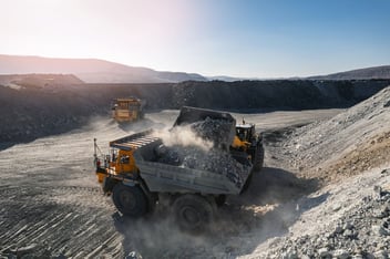 Heavy industrial wheel loader