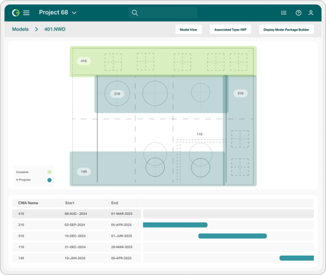 Illustration 11 OnPlan Animated Path of Construction simulation over 2D plot plans